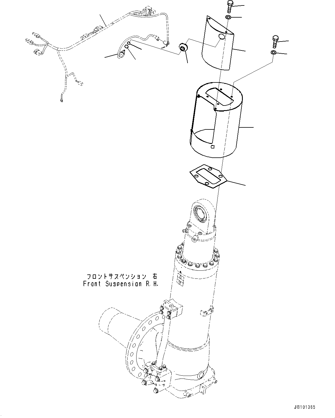 Wiring Harness(Battery Box and Rear Hood,Wiring Harness,With Large Capacity Battery) (561-06-93281) KOMATSU