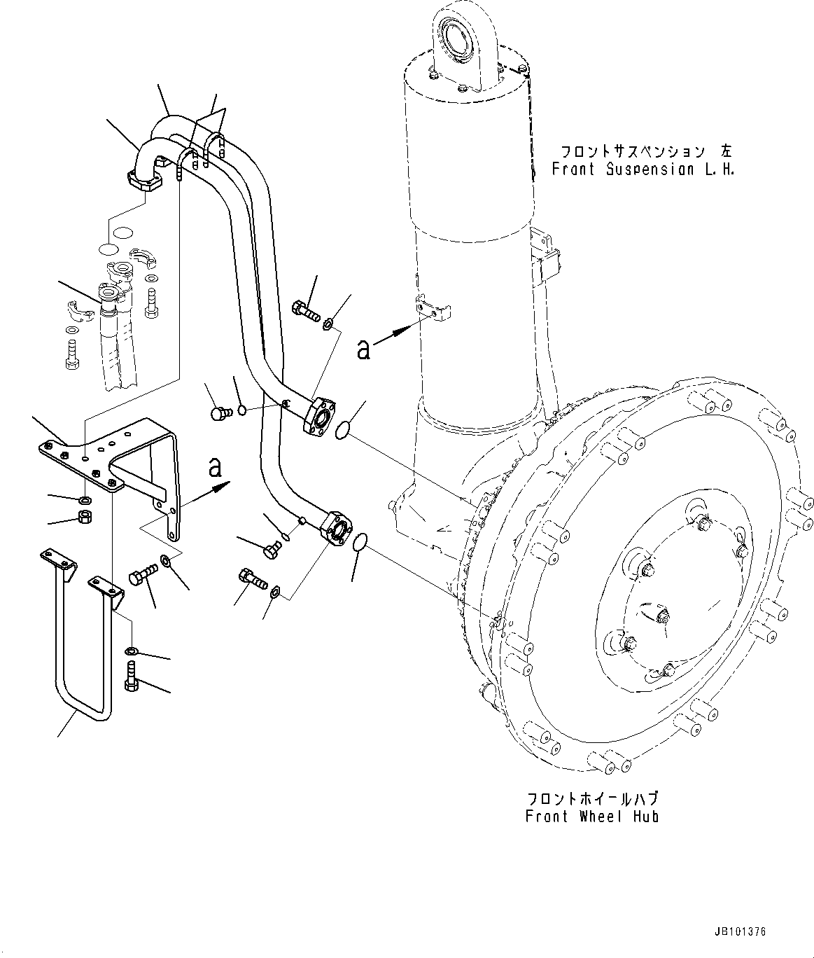 Трубка 561-61-95641 KOMATSU