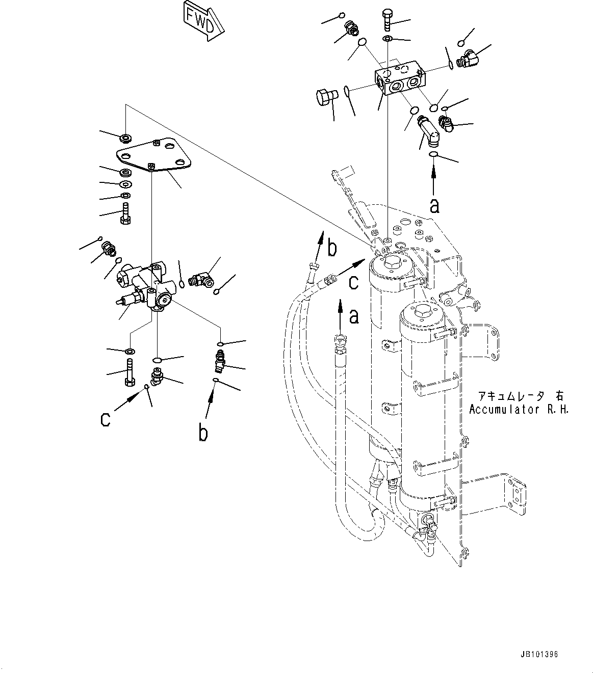 Valve, Accumulator Charge 561-43-95220 KOMATSU