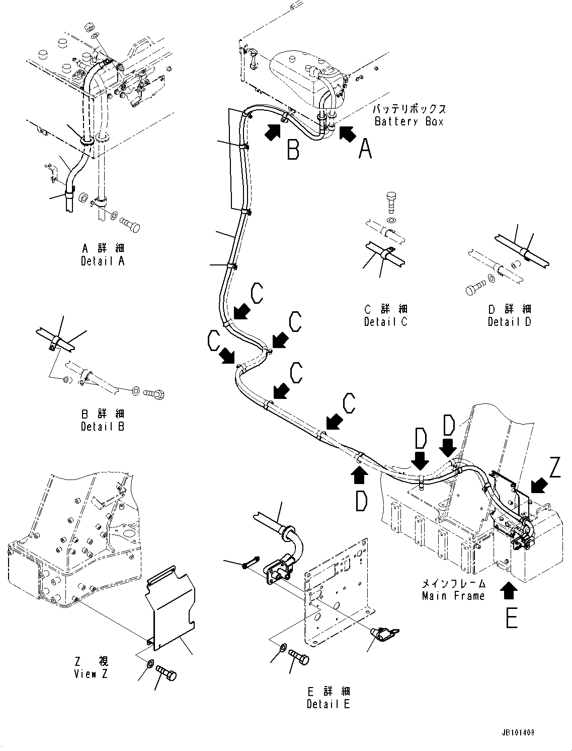 Жгут проводов 561-06-95341 KOMATSU