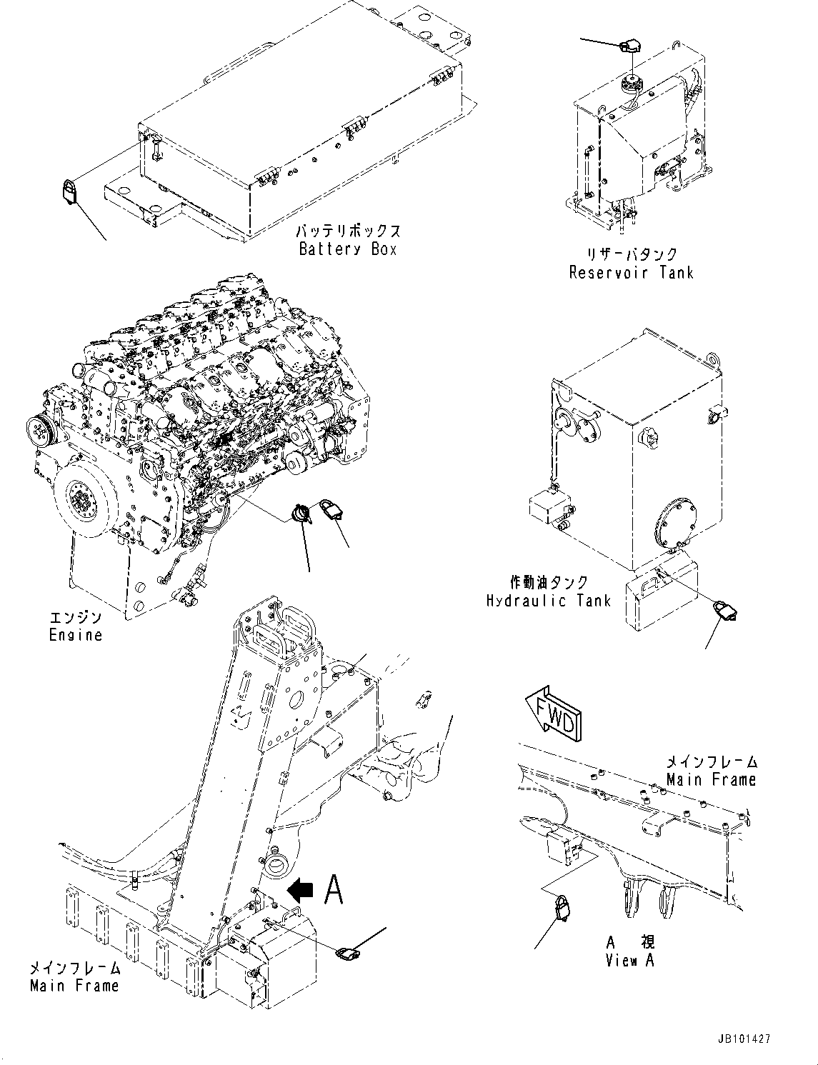 Крышка в сборе 561-89-91311 KOMATSU