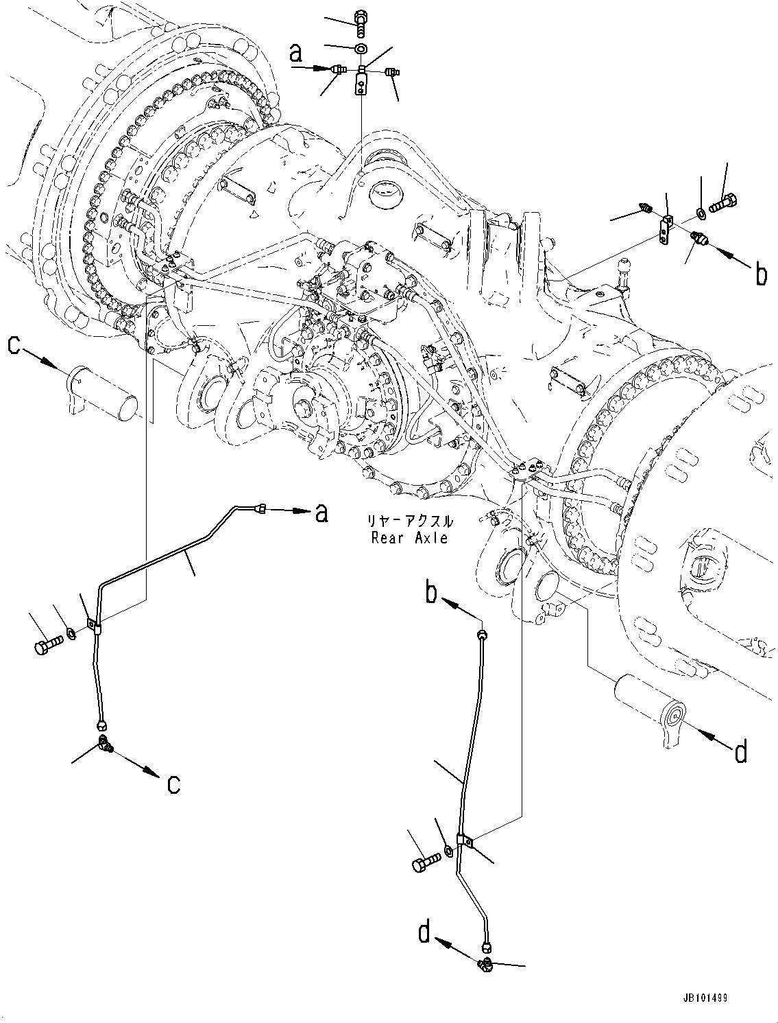 Трубка 561-52-91460 KOMATSU