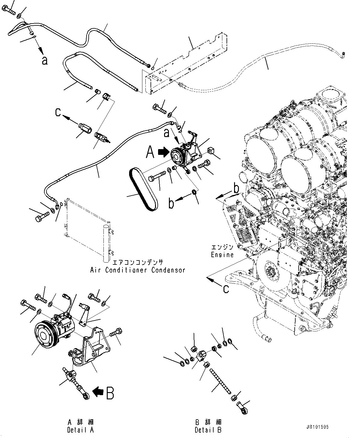 Болт 01018-21655 KOMATSU
