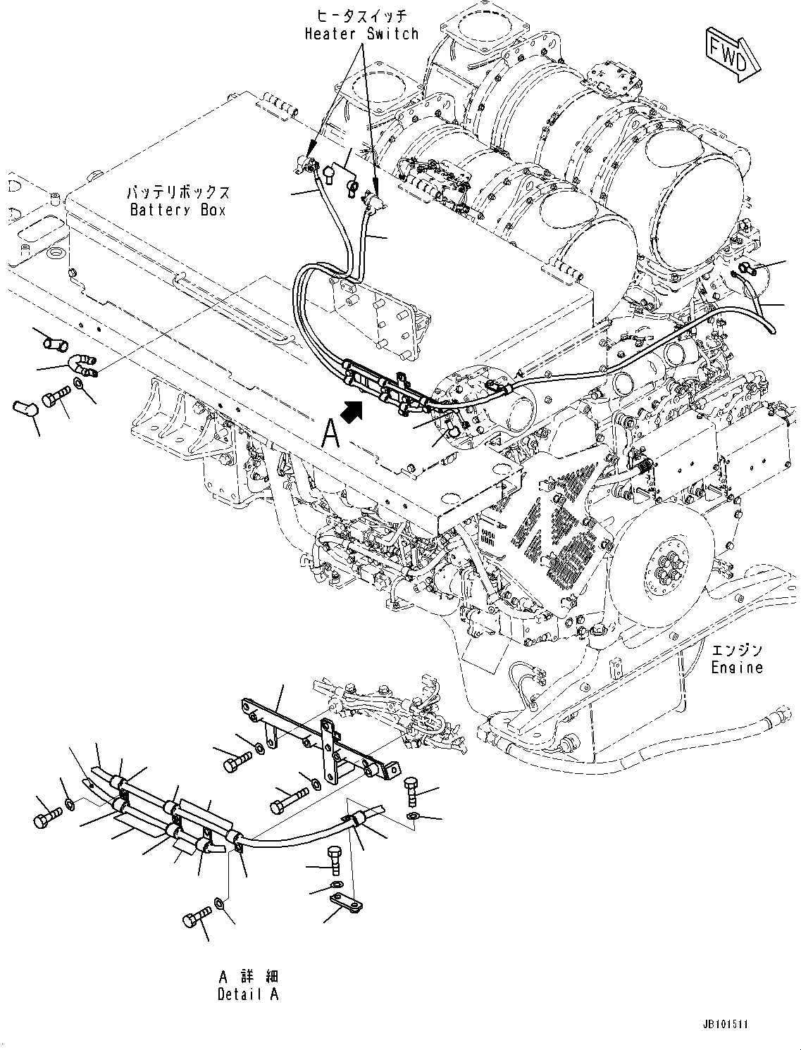 кабель 08028-FF025 KOMATSU