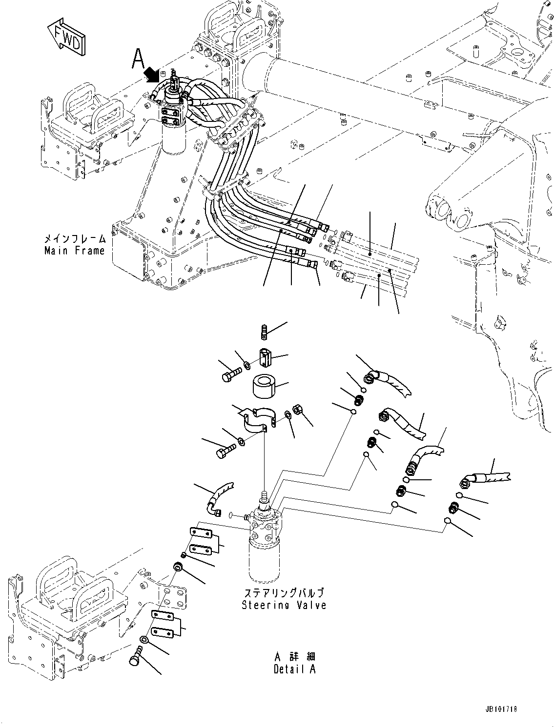 Шланг с торцевым уплотнением 02767-00624 KOMATSU