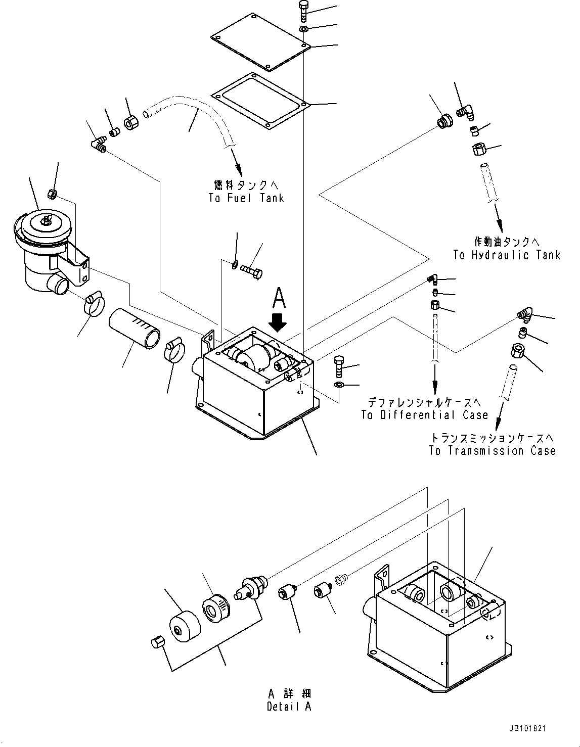 Tube(Parts For Sandy and Dusty Terrain Arrangement) (07822-00837) KOMATSU