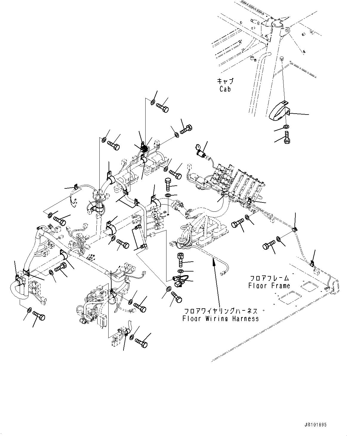 Провод массы 08028-35025 KOMATSU