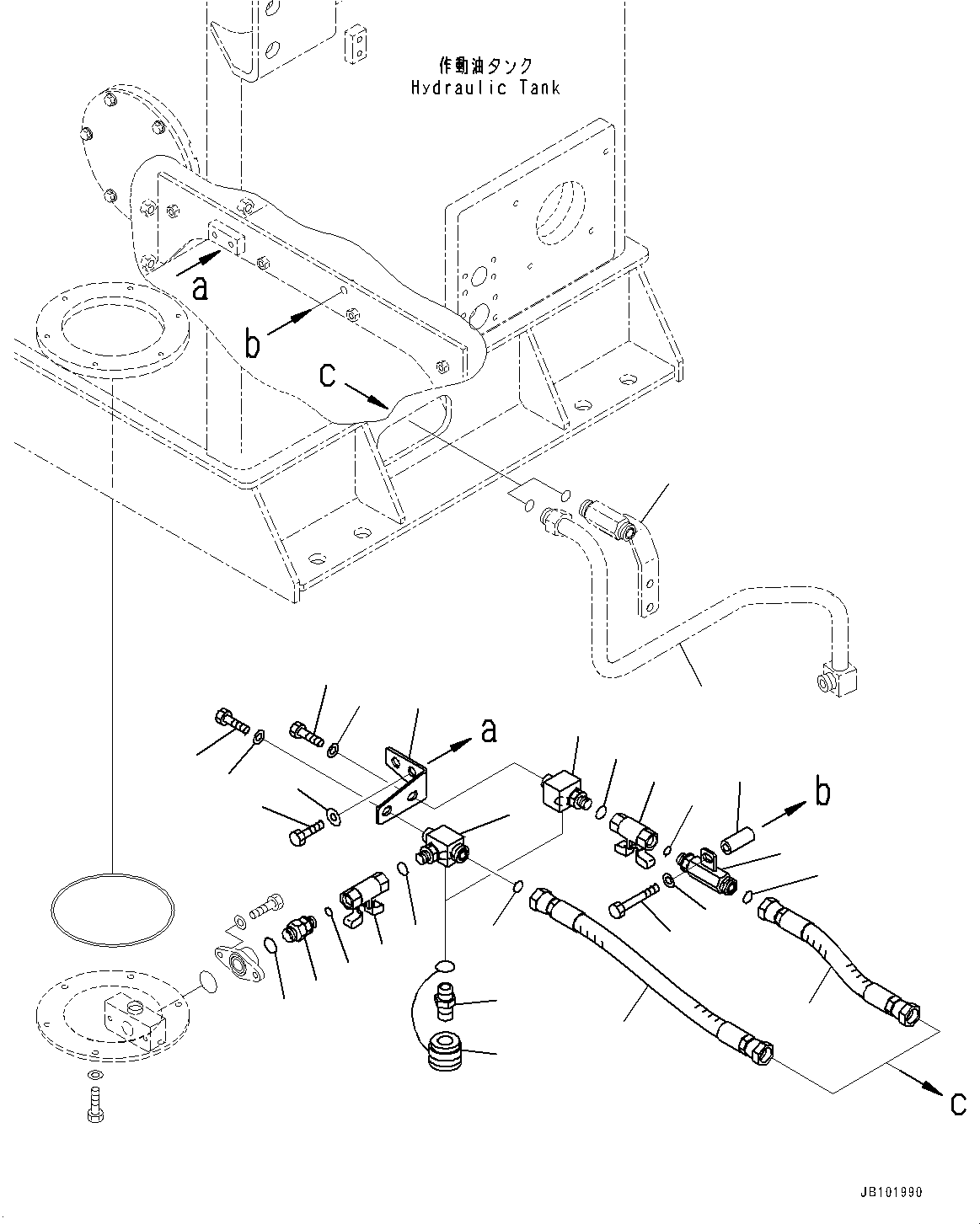 Bracket(Hydraulic Piping,Filter Piping) (427-62-46321) KOMATSU