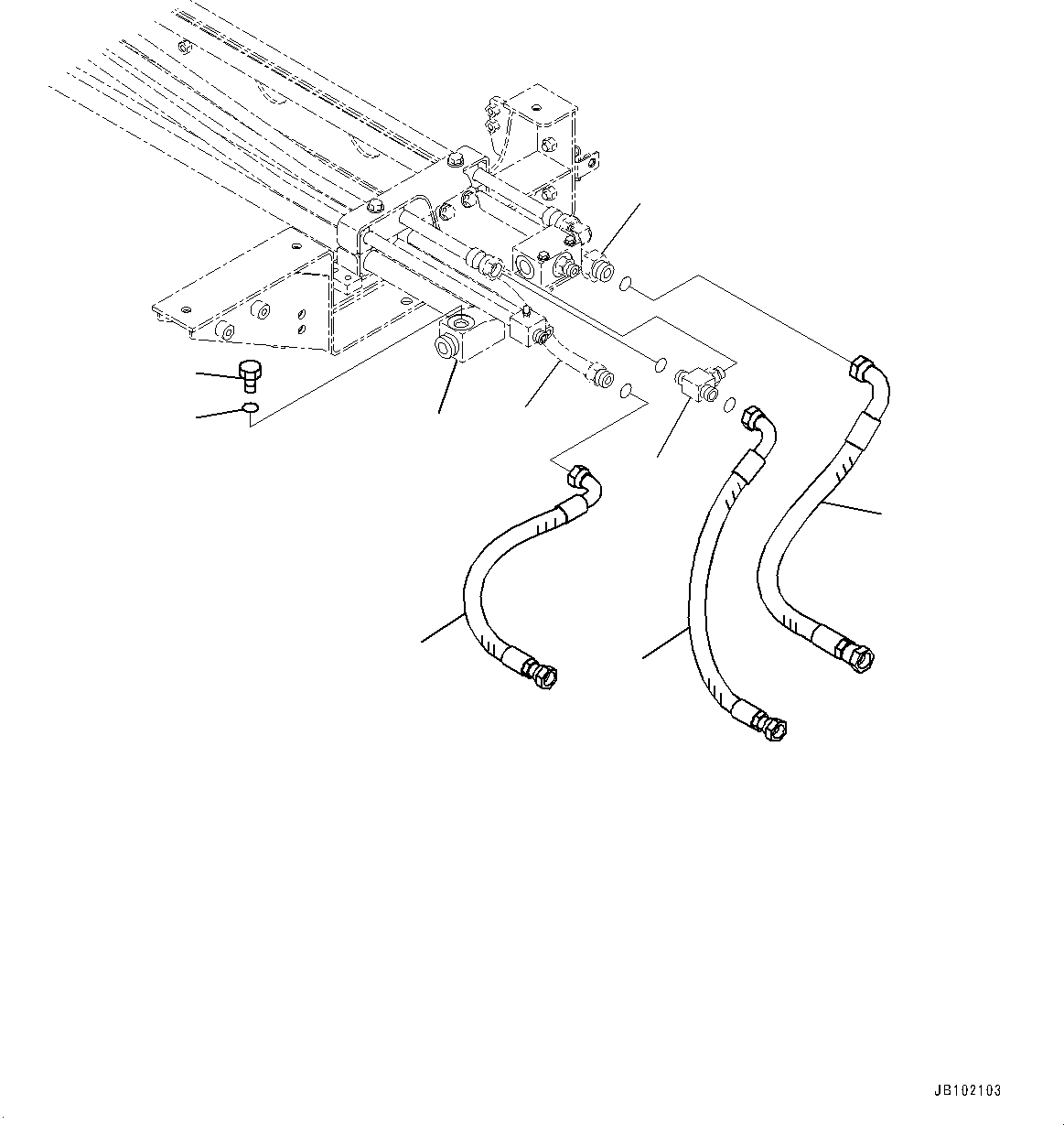 Tube(Battery Box and Rear Hood,Under Hood) (561-43-9A470) KOMATSU