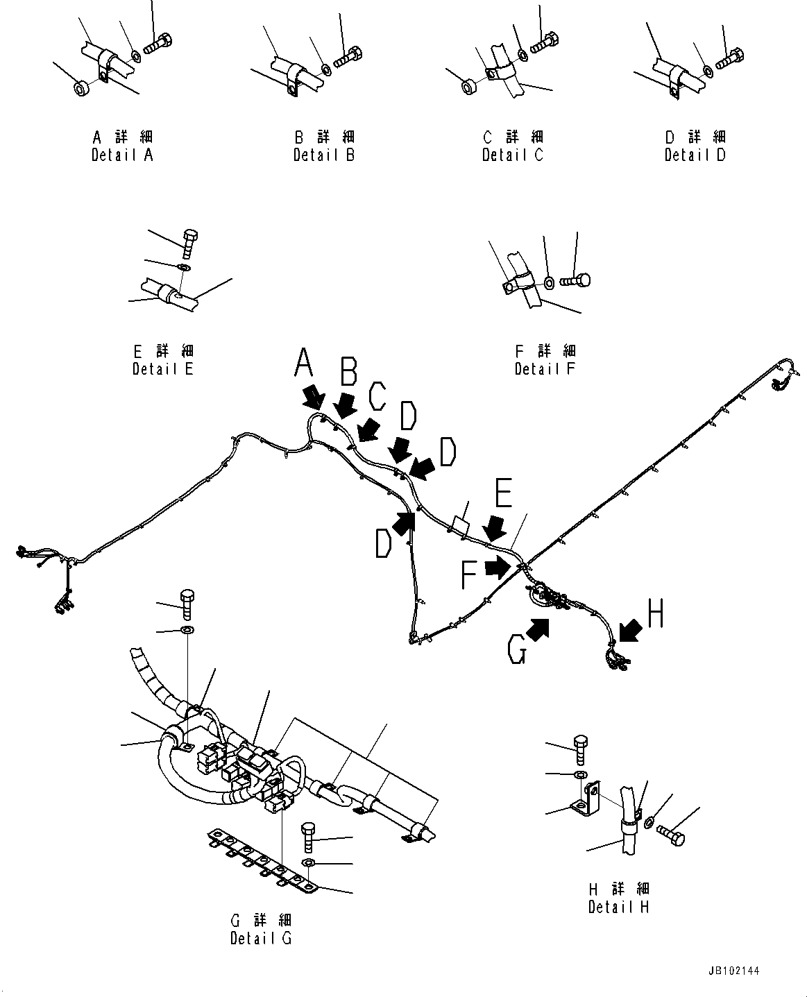 Жгут проводов 561-86-9A111 KOMATSU