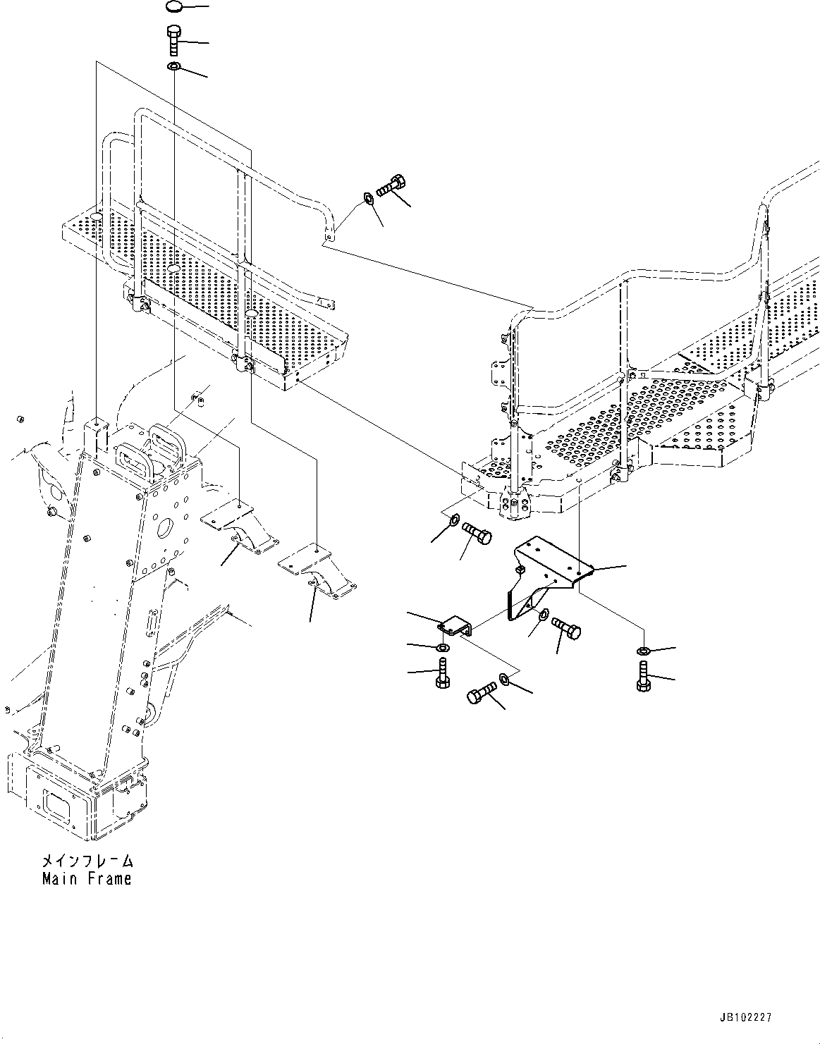 Bracket(Front Support,Fender Cover L.H.) (561-54-91721) KOMATSU