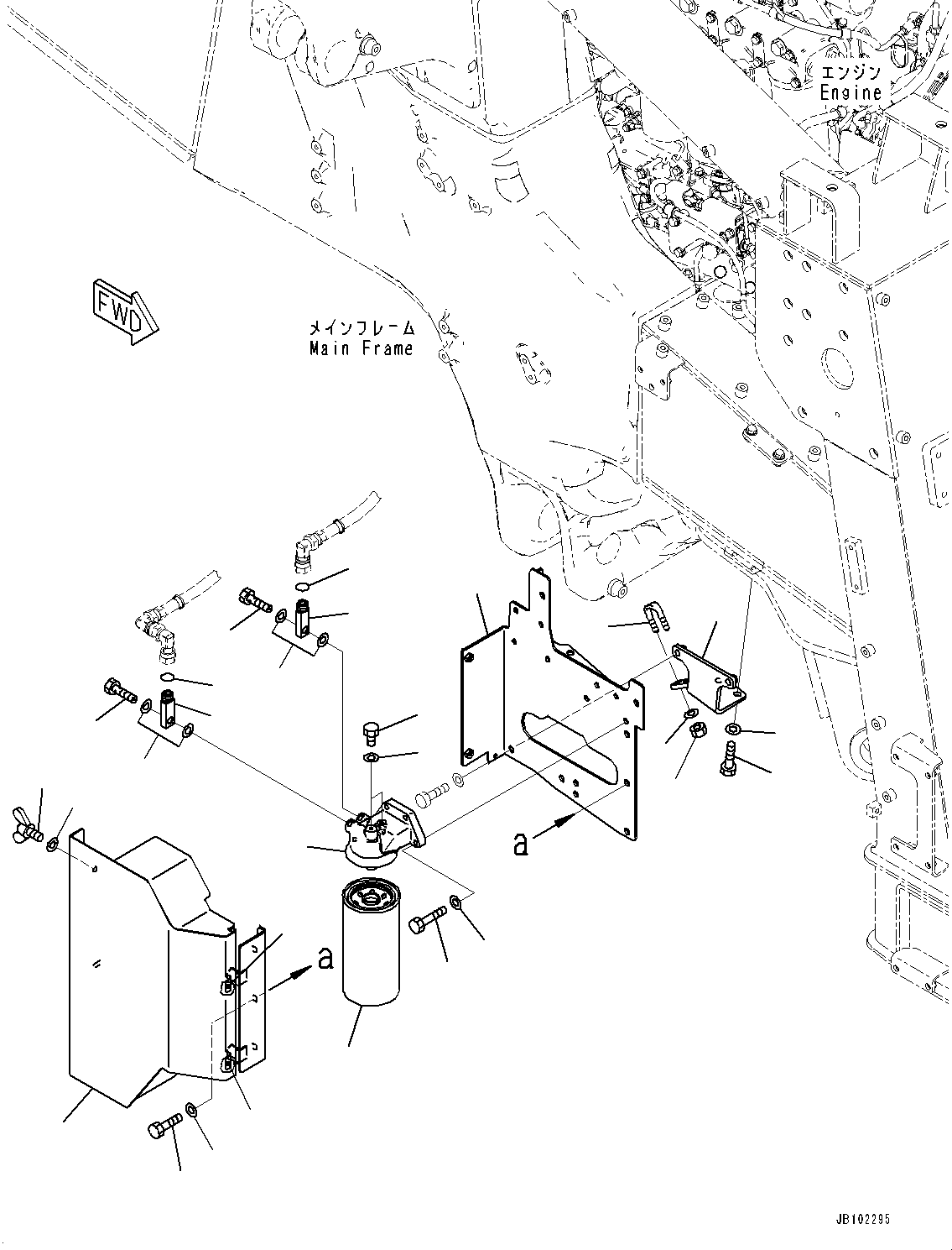 Filter Assembly, Fuel 561-01-9A302 KOMATSU