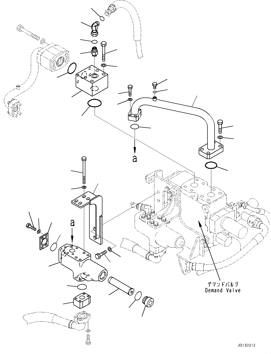 Трубка 561-87-95140 KOMATSU