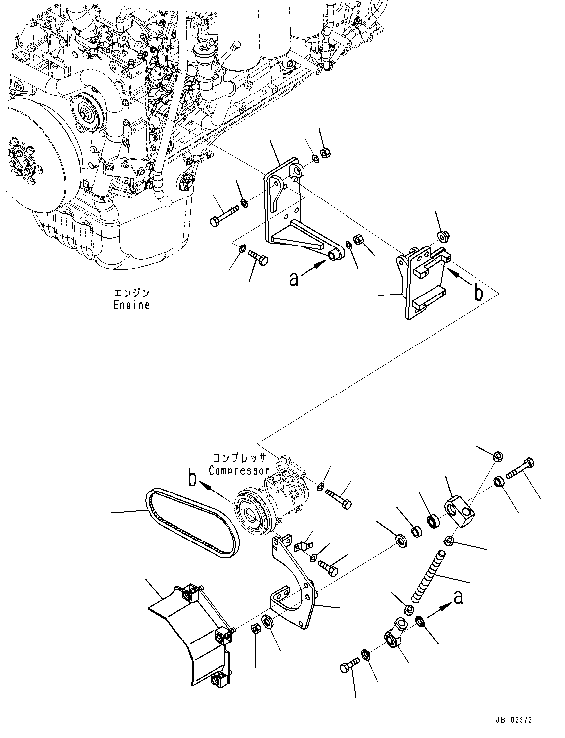 Крышка в сборе 56B-84-3C550 KOMATSU