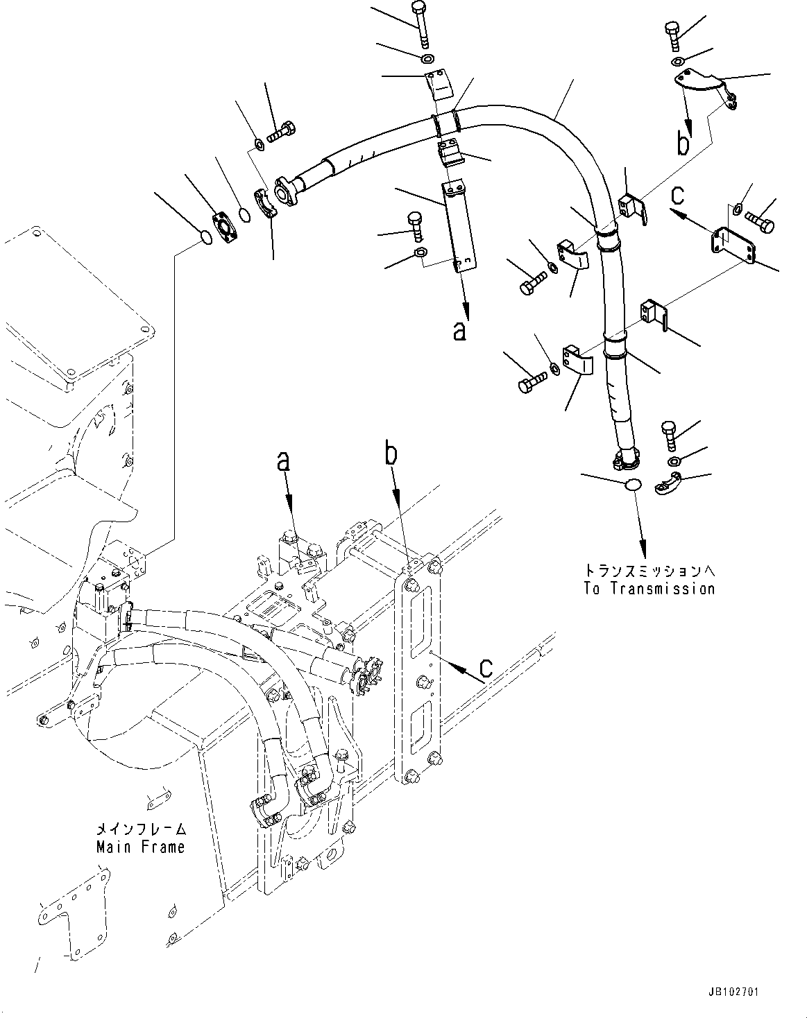 Шланг фланцевого типа 07089-01424 KOMATSU