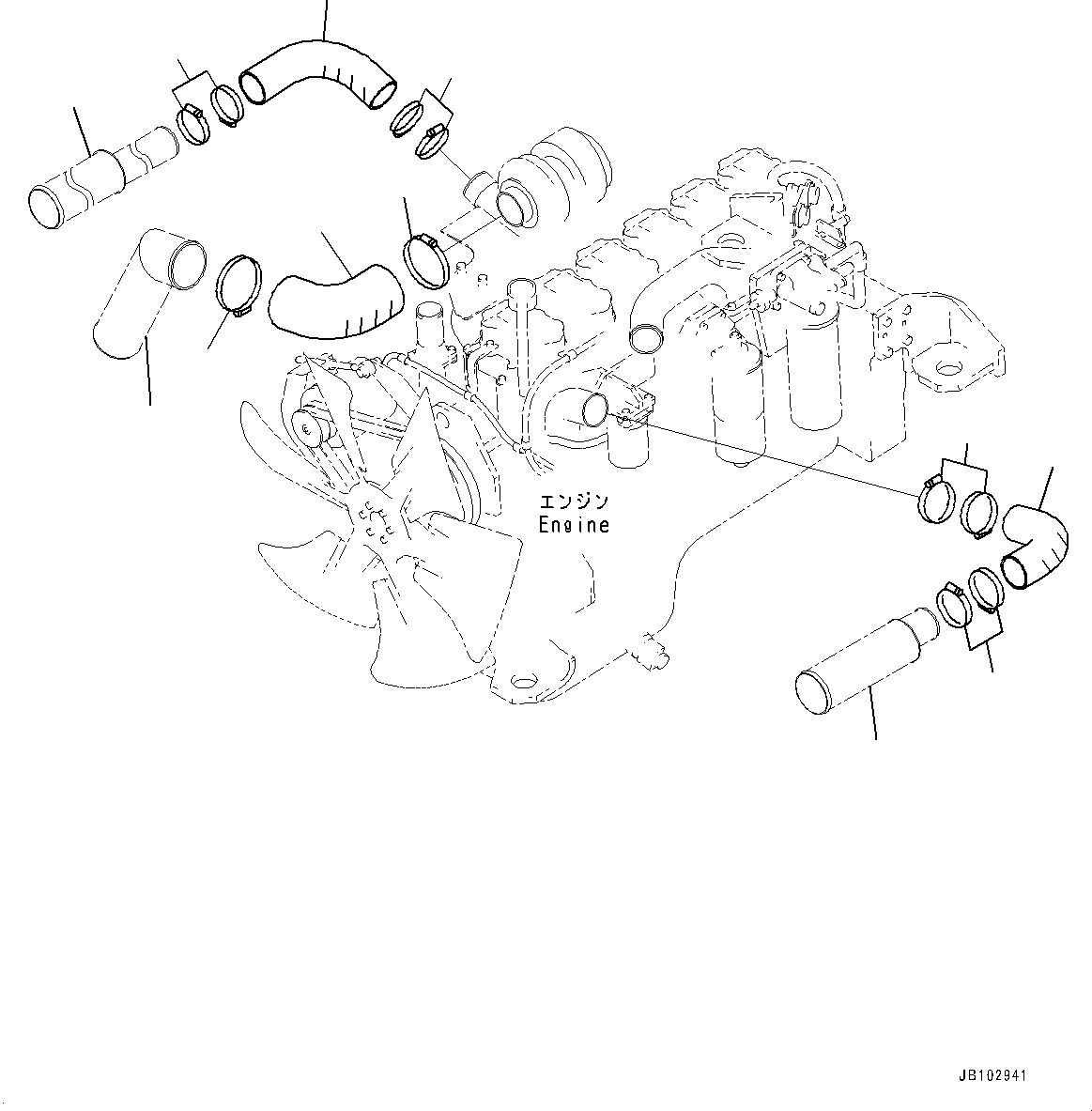 Tube(Air Intake Connector) (56D-02-22220) KOMATSU