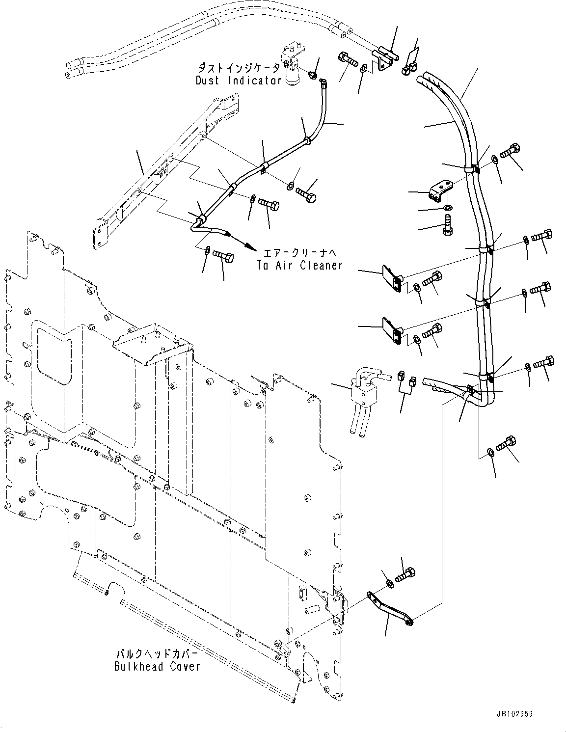 Block(Heater Piping,Valve and Piping) (426-07-62220) KOMATSU