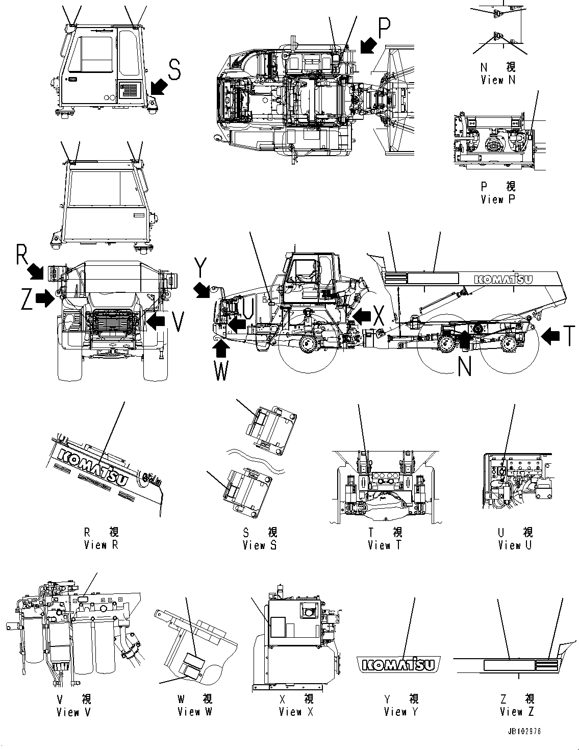 Схема смазки 56B-93-3A111 KOMATSU