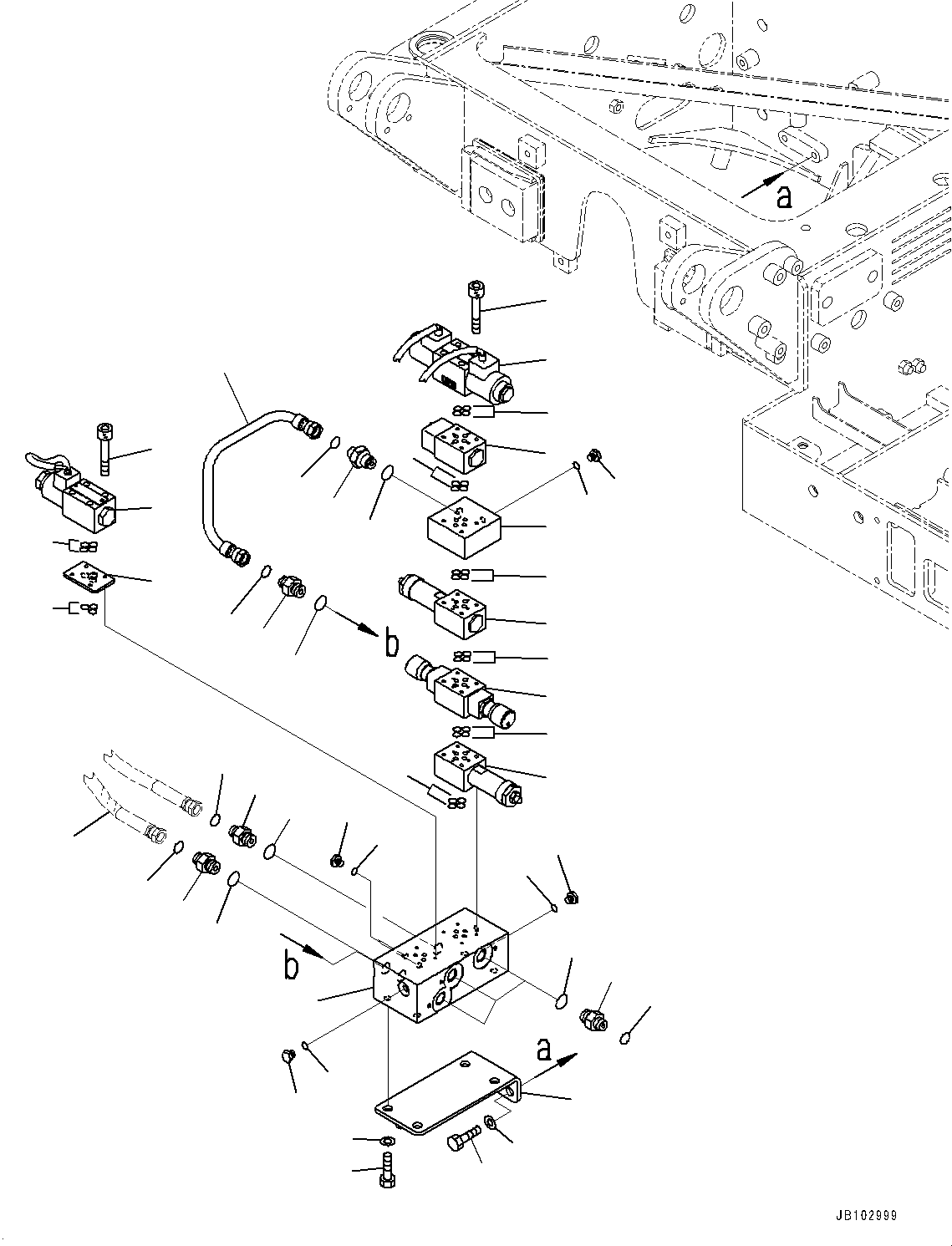 Hose(Stairway,Piping) (23B-60-95320) KOMATSU