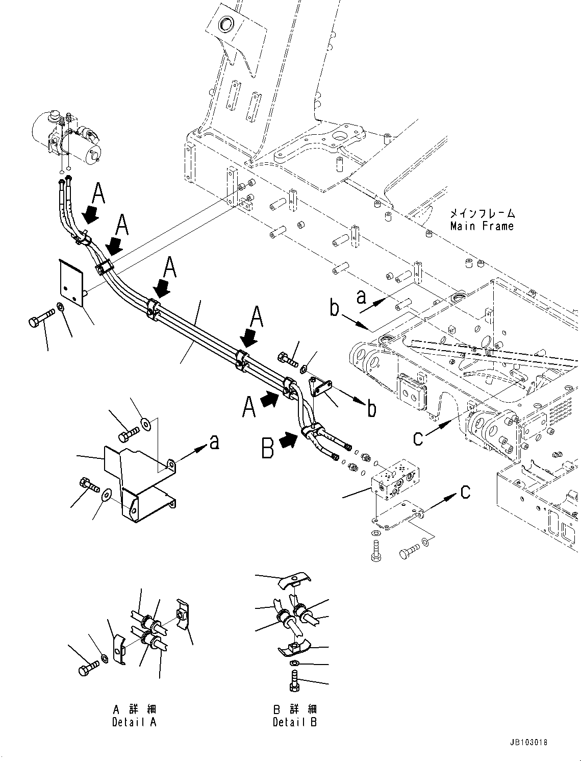 Шланг с торцевым уплотнением 02767-00322 KOMATSU
