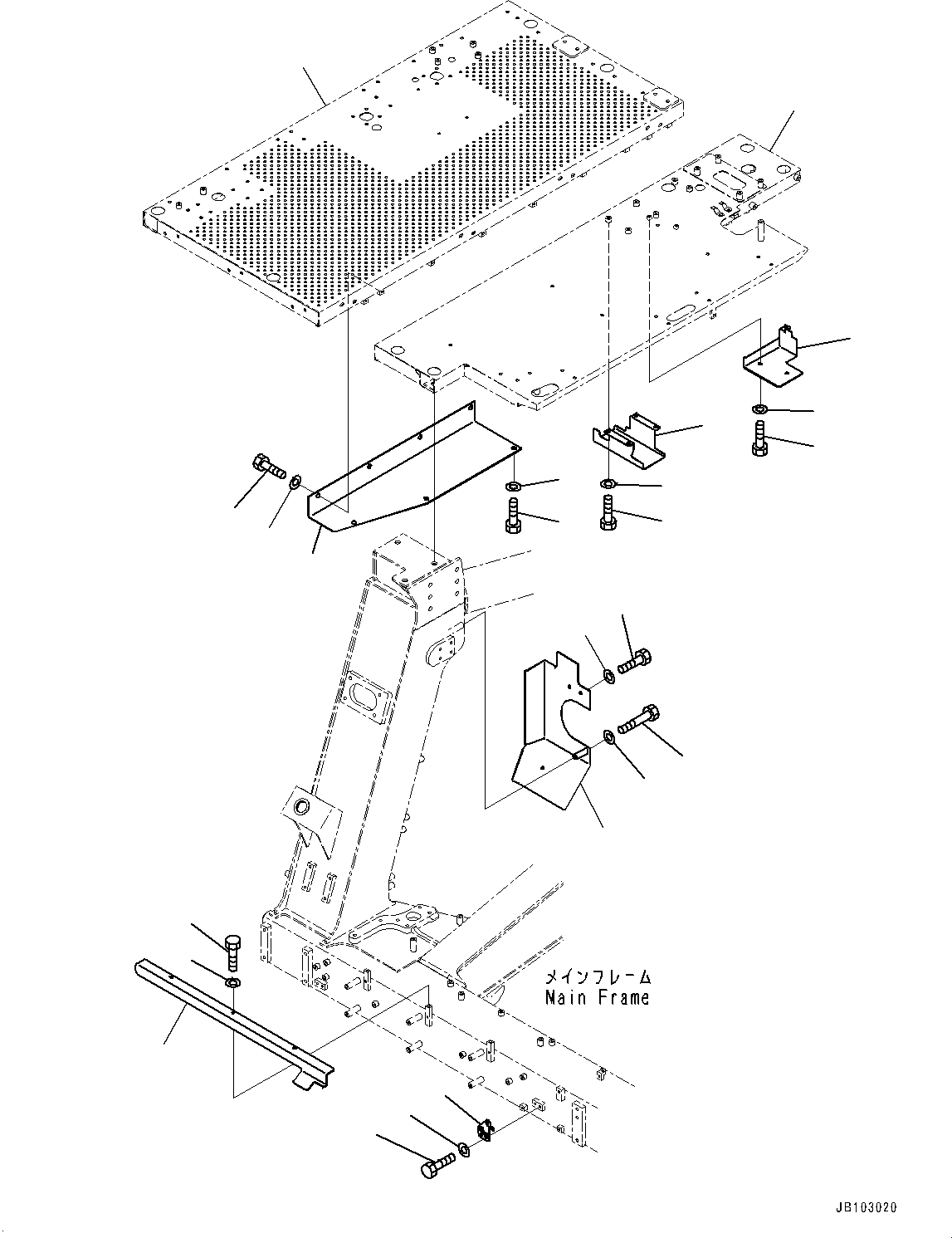 Platform(Platform Group,Platform, R.H.,With Score Board) (561-54-93620) KOMATSU