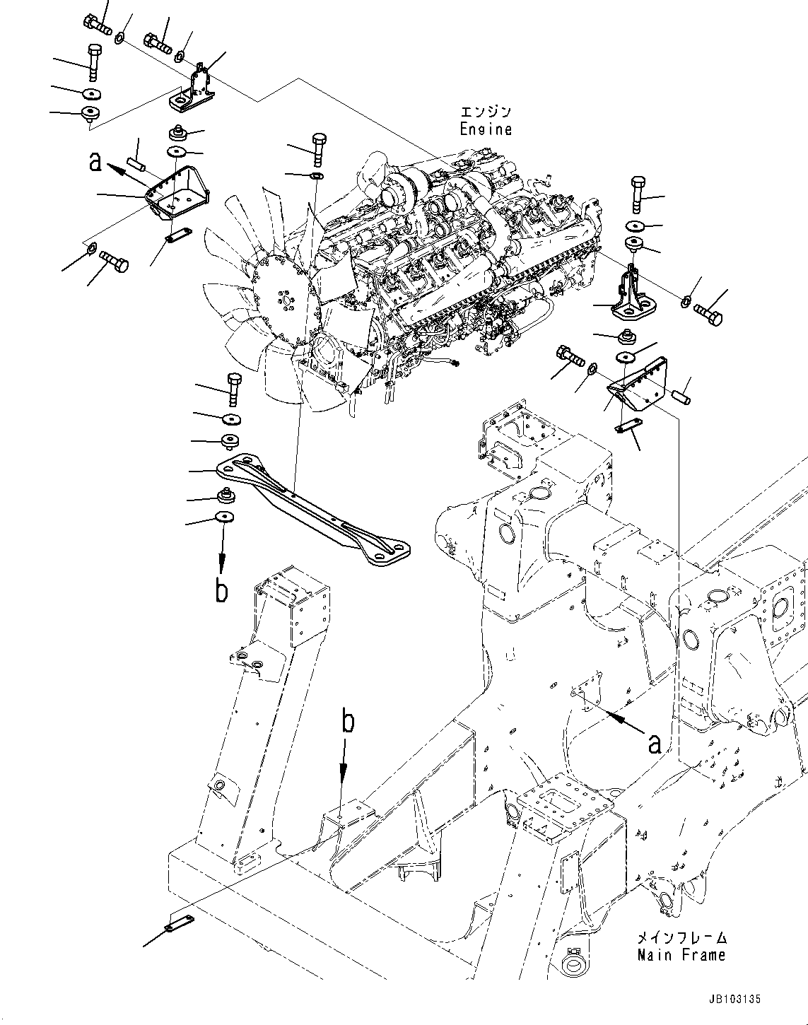 Кронштейн 562-01-3J141 KOMATSU
