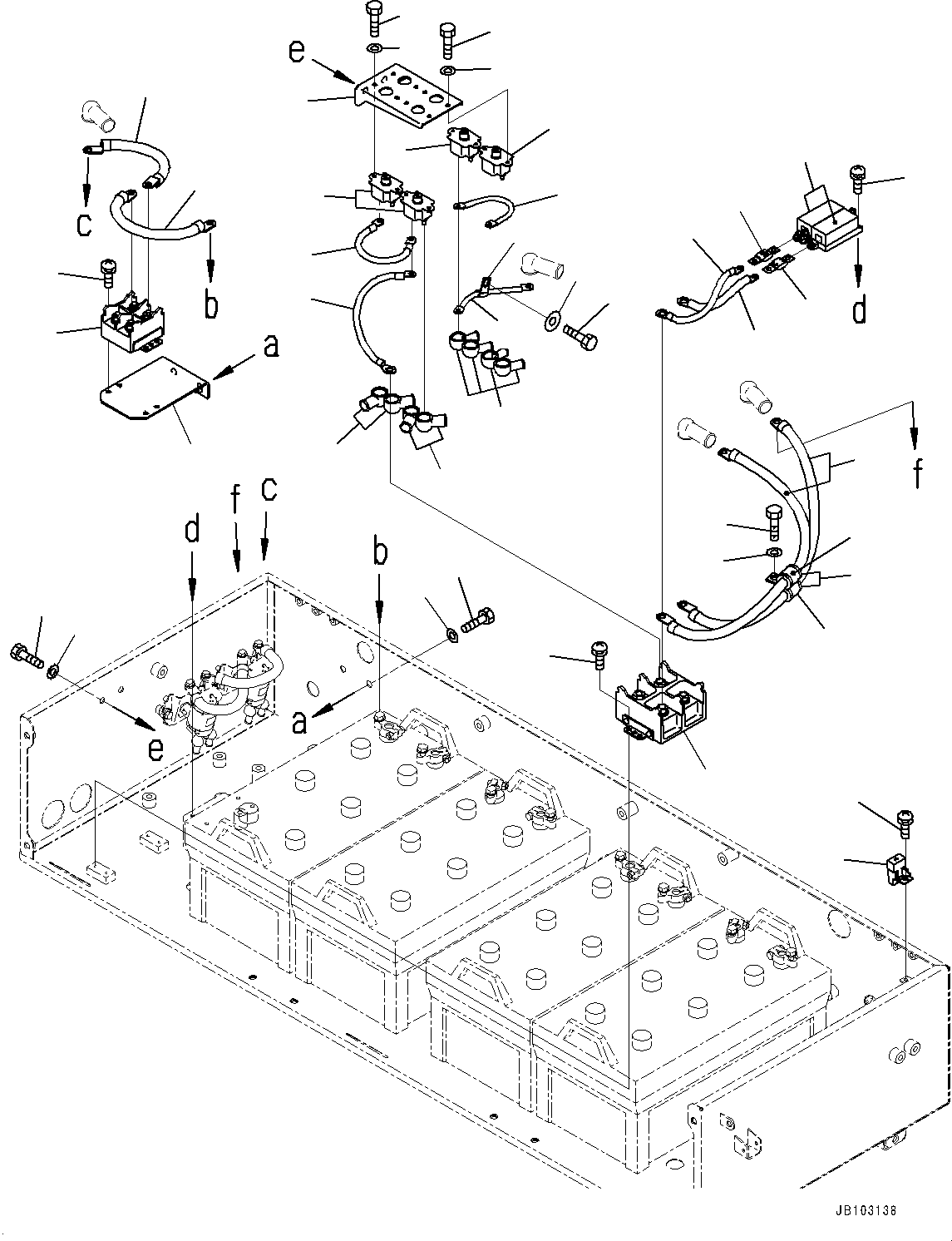 Провод аккумулятора 08028-75030 KOMATSU