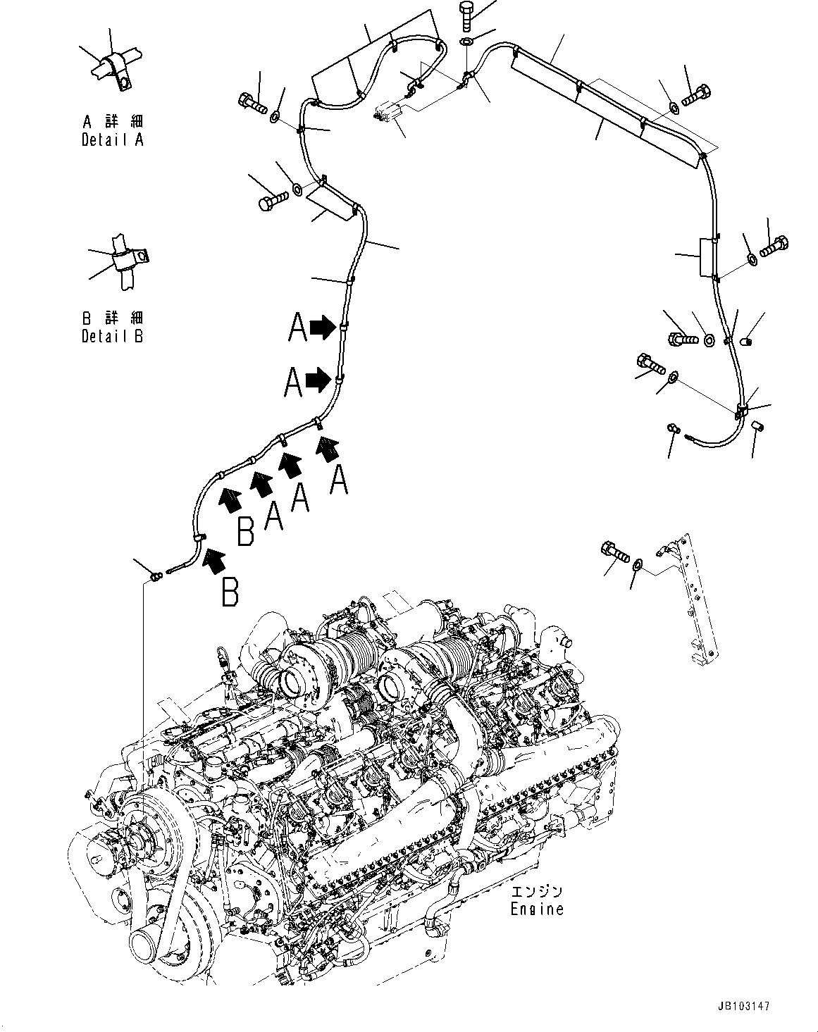 Кабель 562-06-3J250 KOMATSU
