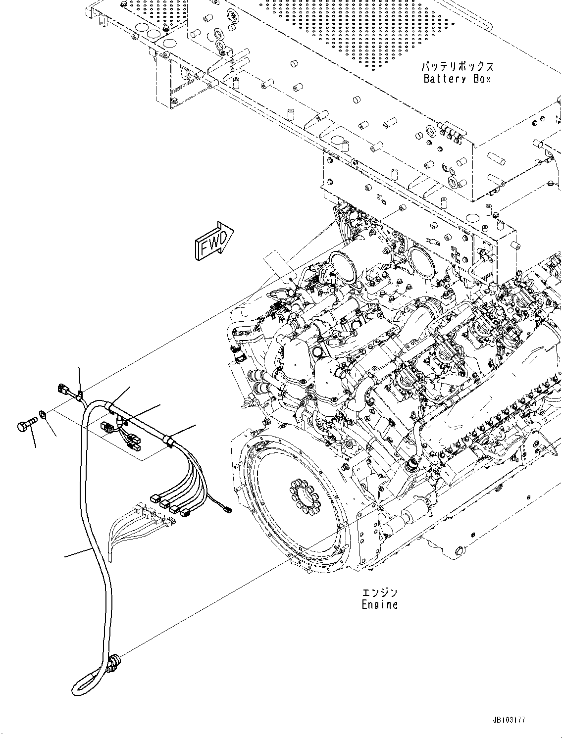 Жгут проводов 562-06-3K991 KOMATSU
