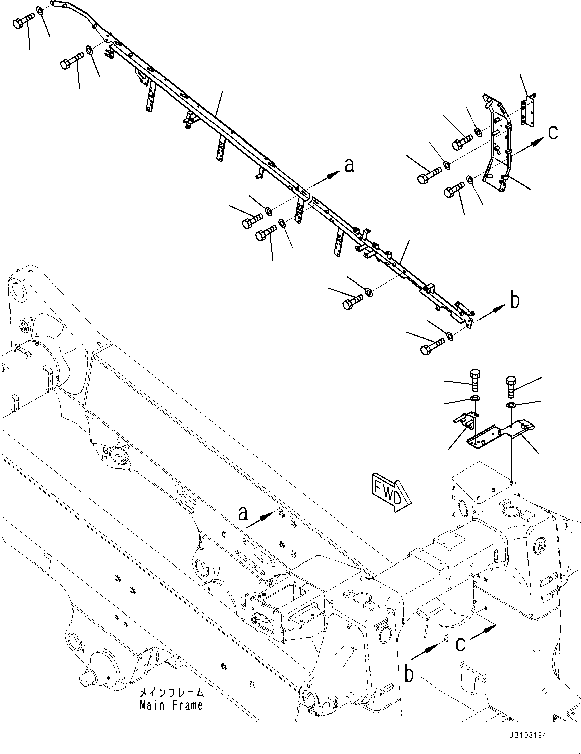 Кронштейн 562-84-3A770 KOMATSU