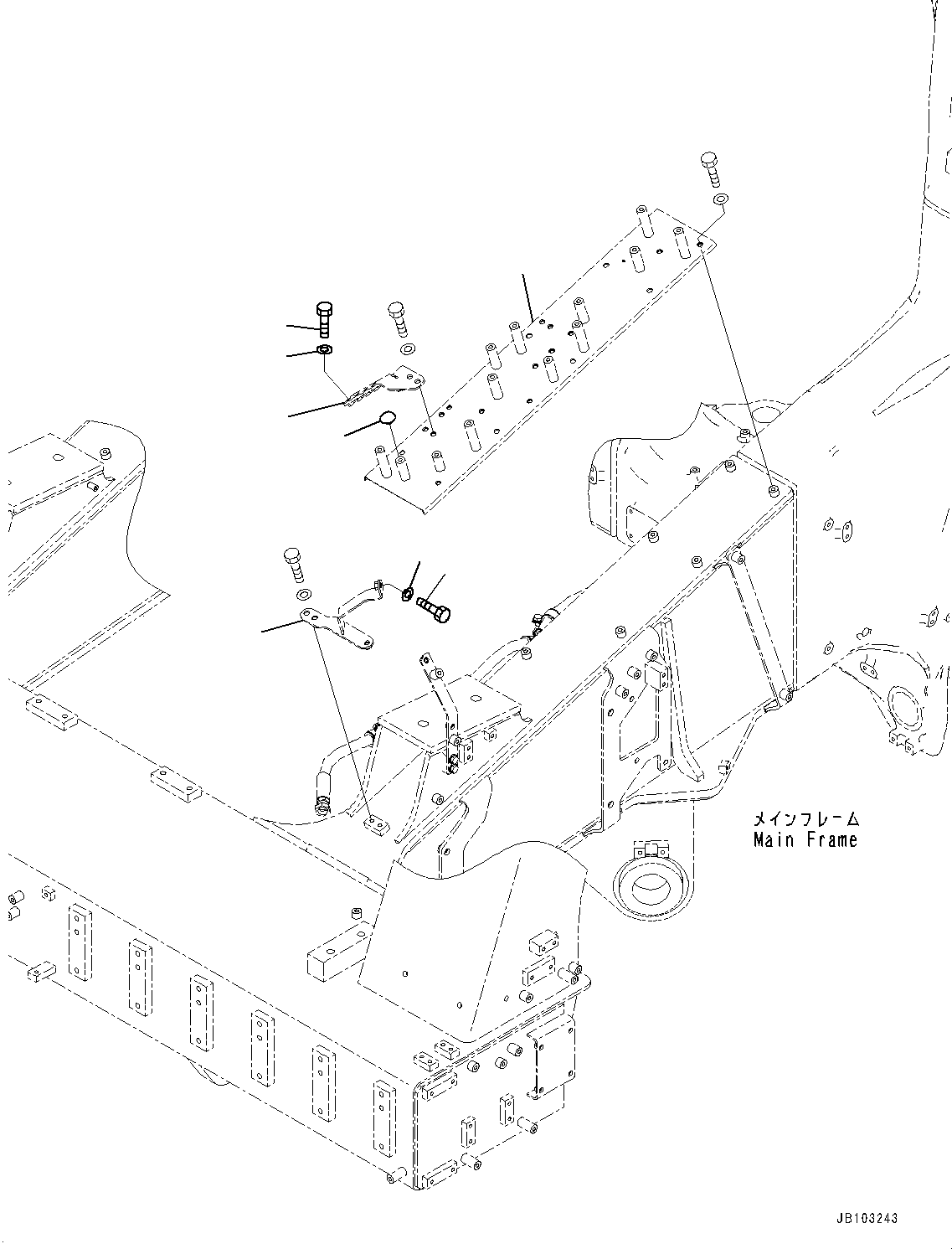 Bracket(Air Conditioner Related Parts,Piping Mounting) (562-84-3A520) KOMATSU