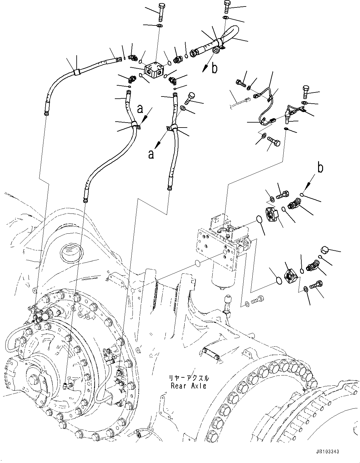 Wiring Harness(Brake Piping,Valve Piping) (562-06-3A282) KOMATSU