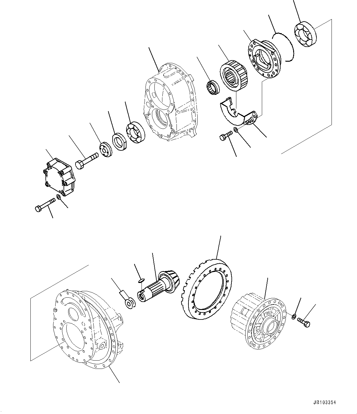 Axle Assembly, Center 56D-23-20007 KOMATSU