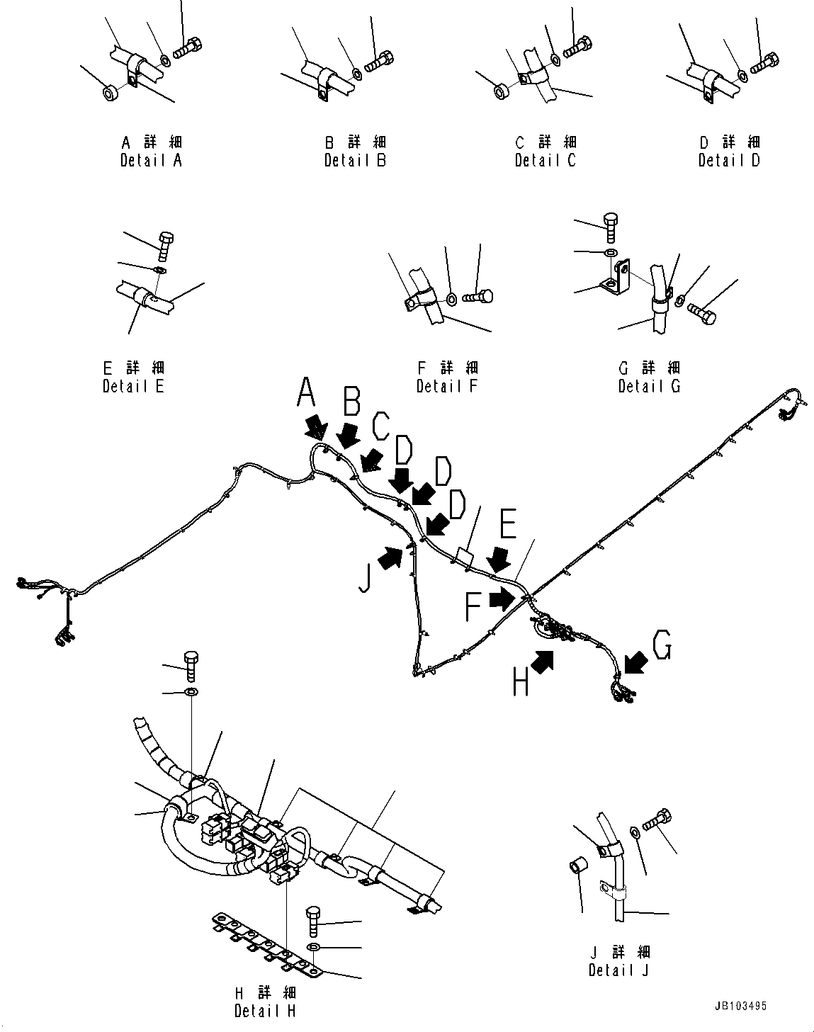 Жгут проводов 561-86-9B110 KOMATSU