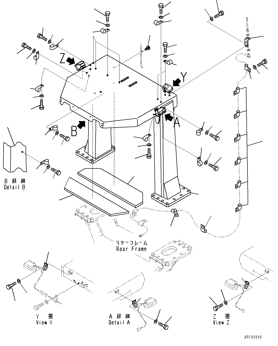 ROPS Canopy Assembly 427-921-2520 KOMATSU