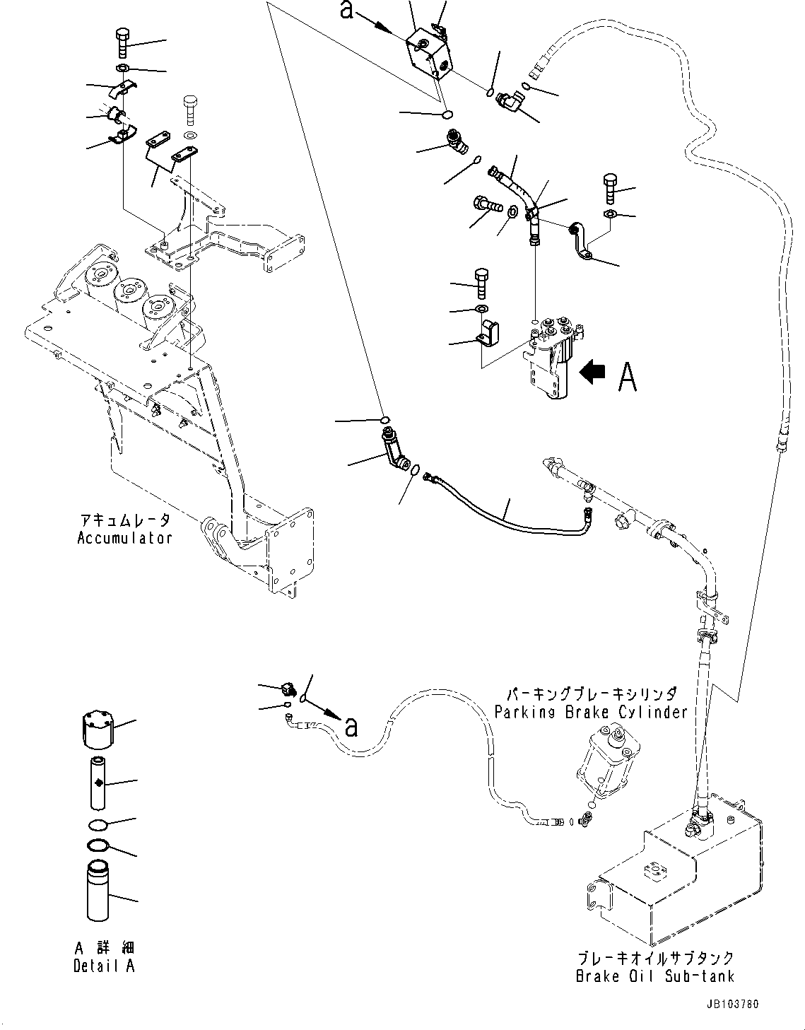 шланг с торцевым уплотнением 02765-005A3 KOMATSU