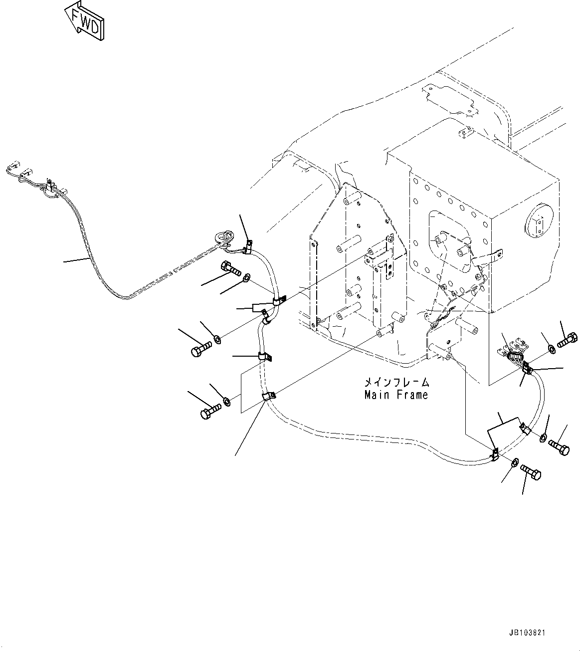 Wiring Harness(Cab,Amplifier) (561-97-9A261) KOMATSU