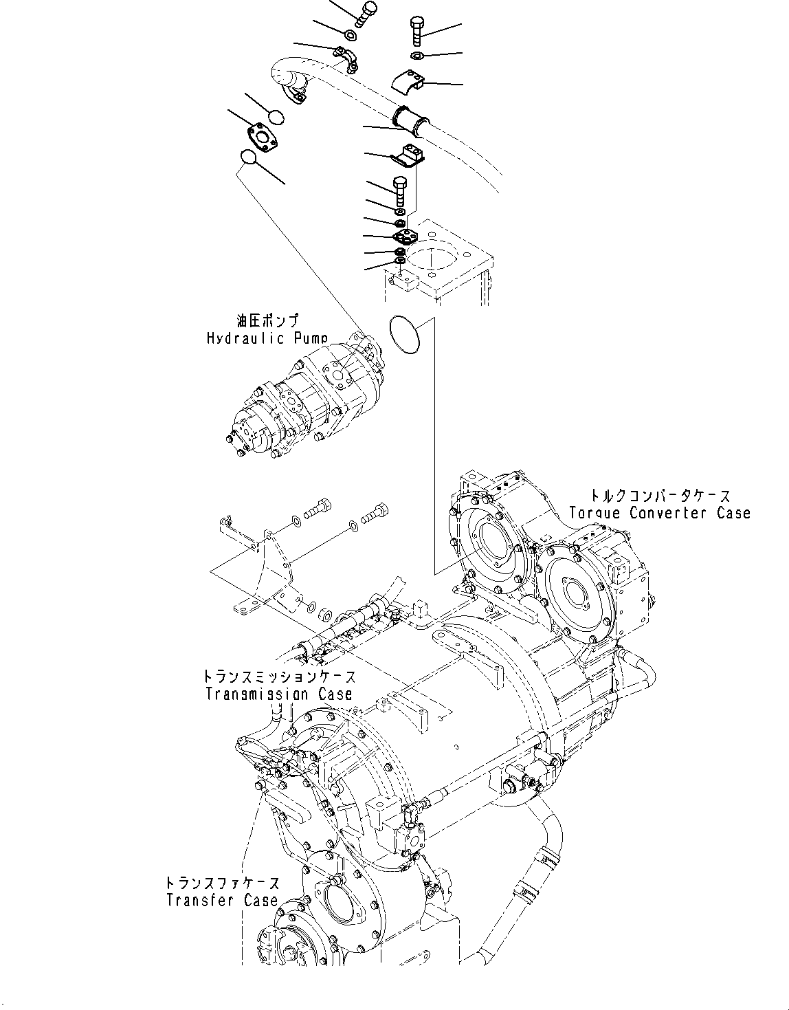 Hose(Brake Box Piping,Transmission Oil Filter) (426-16-31691) KOMATSU
