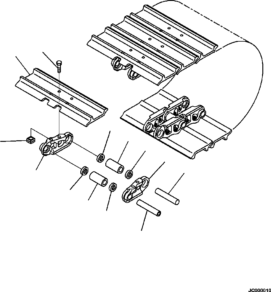 TRACK LINK, ASSEMBLY 206-32-00410 KOMATSU