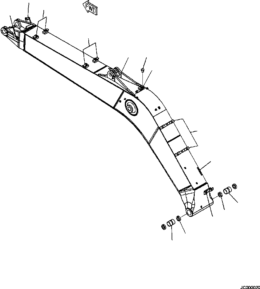 Стрела 206-70-27120 KOMATSU