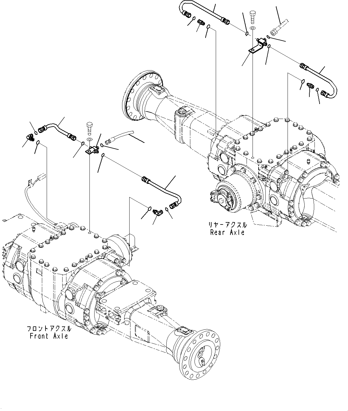 Hose(Brake Control,Brake Piping) (419-U77-4530) KOMATSU