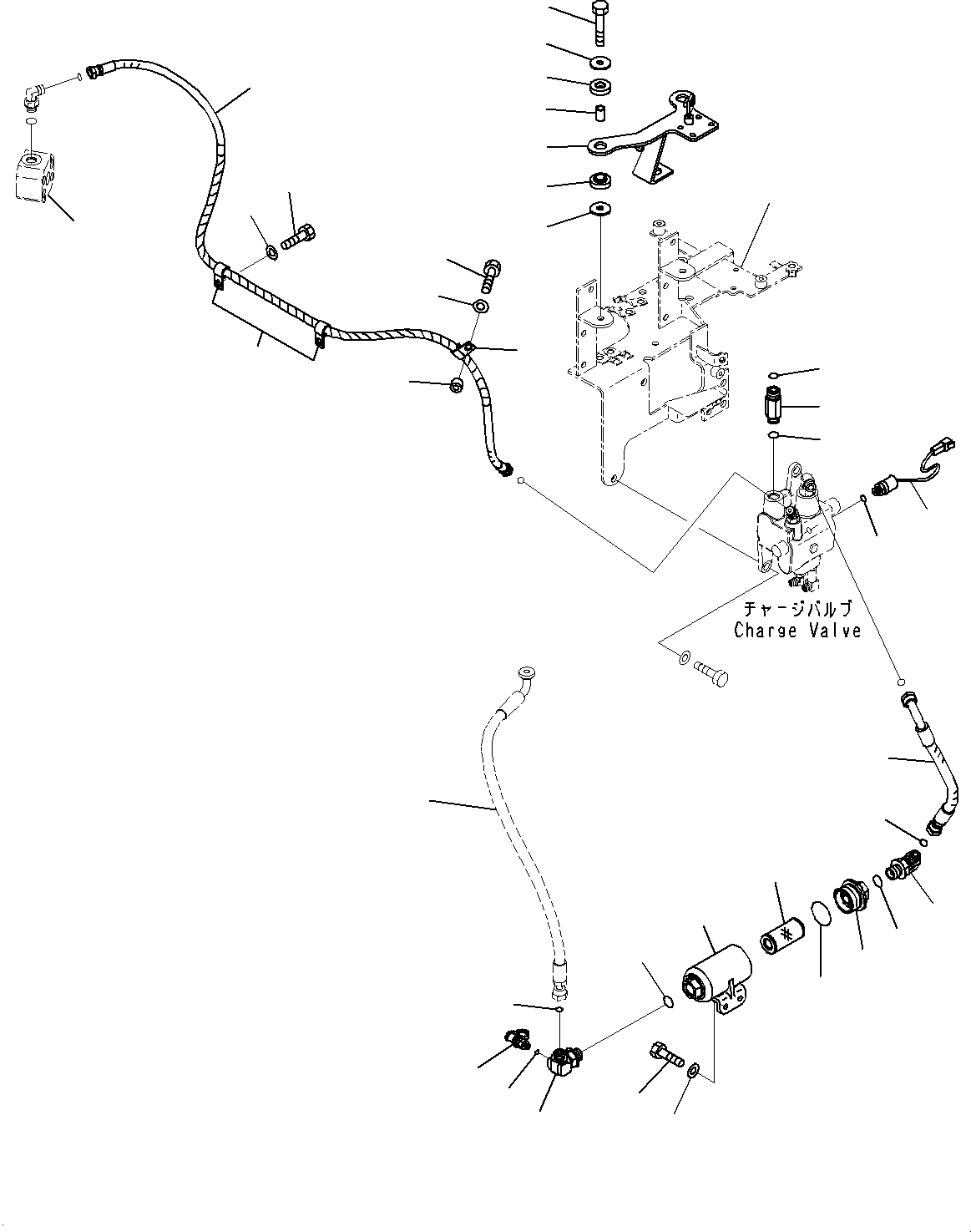 Hose(Brake Control,Accumulator Piping) (419-43-37230) KOMATSU