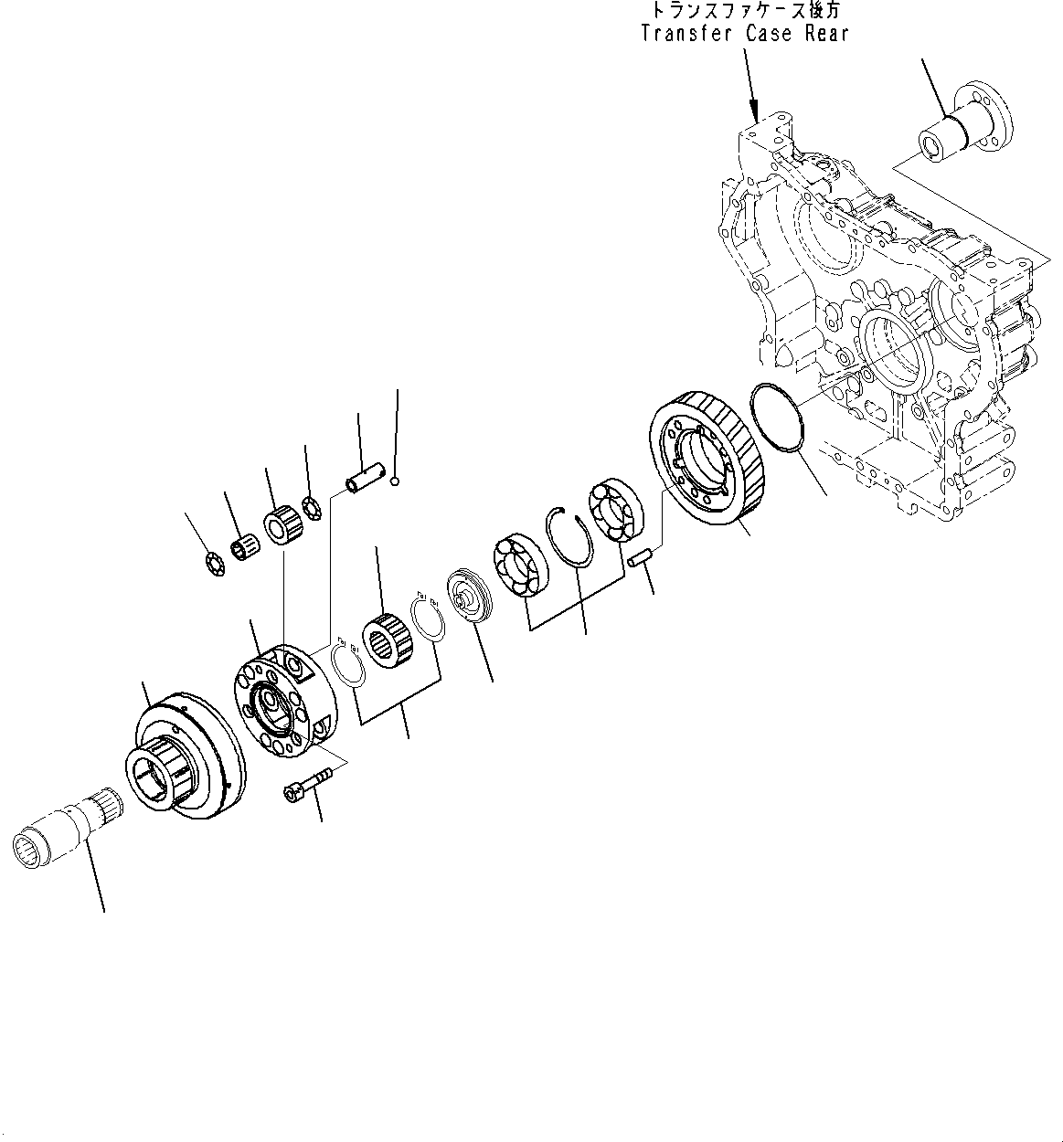 Shaft(Transfer,Transfer Clutch) (419-17-32112) KOMATSU