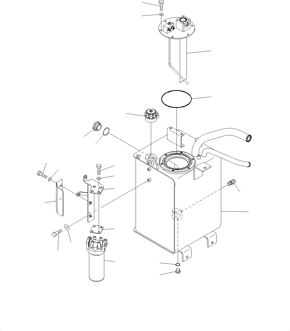 Tank, Hydraulic Oil 419-60-48114 KOMATSU