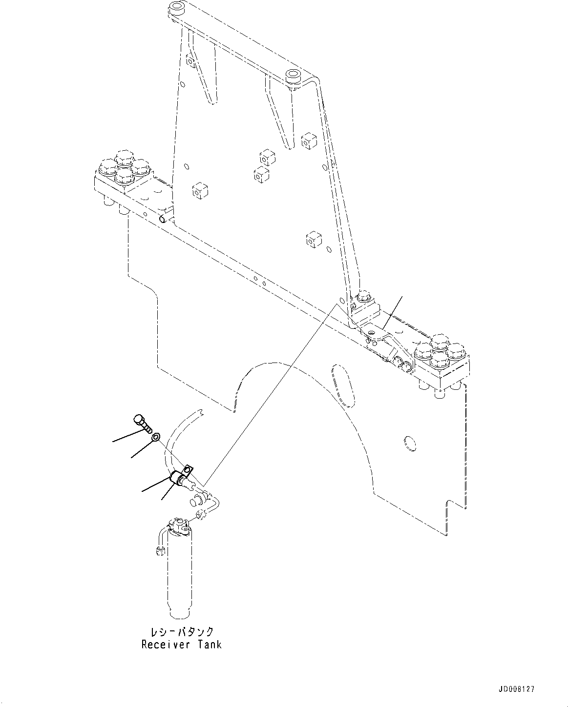 Bracket(Fender,Hood Mounting,ROPS Cab) (17A-54-42532) KOMATSU