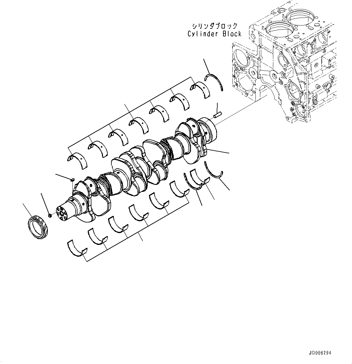 Thrust Metal Assembly, Undersize, 0.25mm 6263-29-8050 KOMATSU