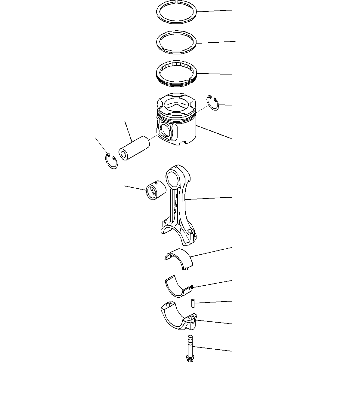 PISTON RING ASS'Y,PER CYLINDER 6211-31-2050 KOMATSU