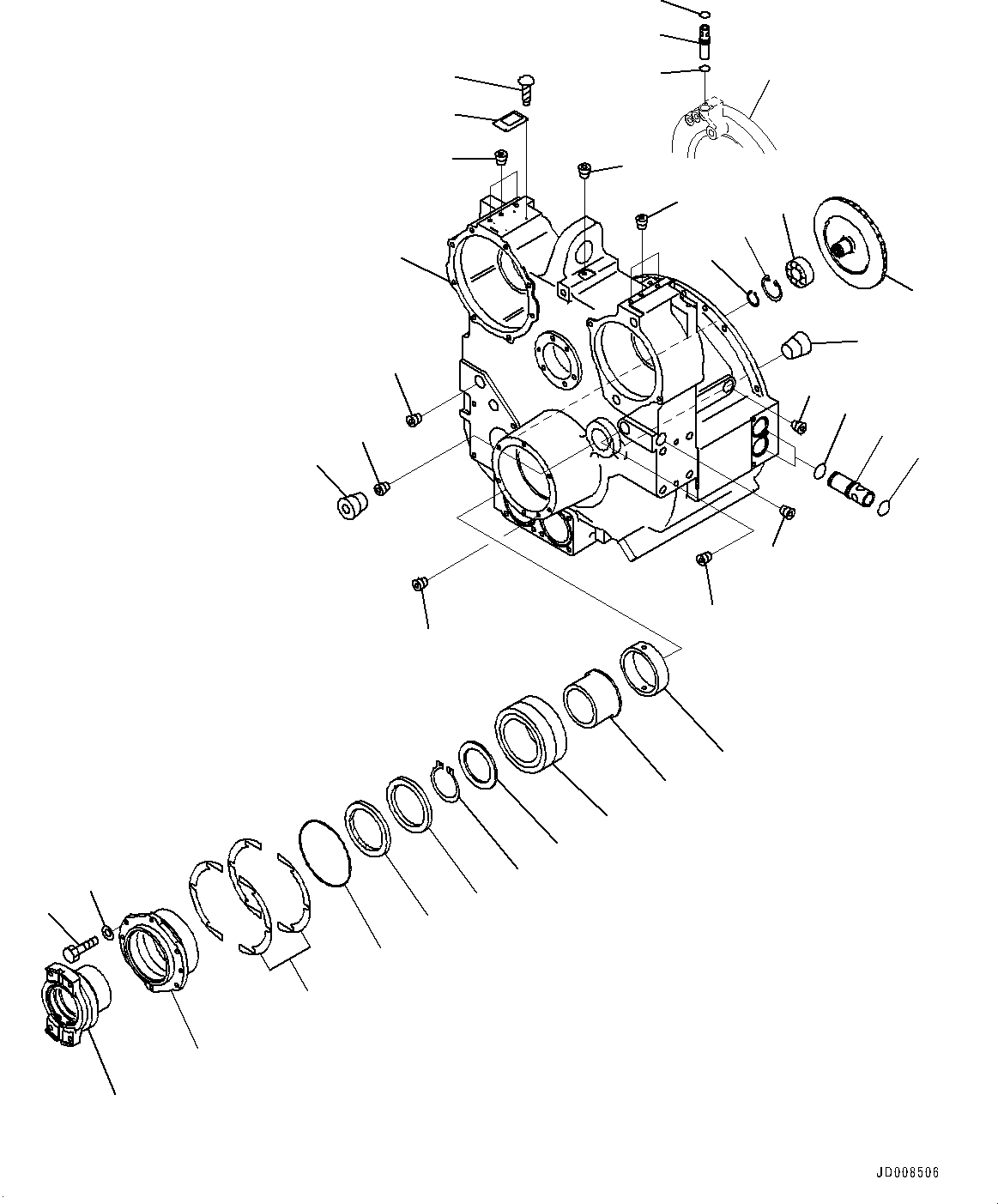 Гидротрансформатор в сборе 17M-13-41101 KOMATSU