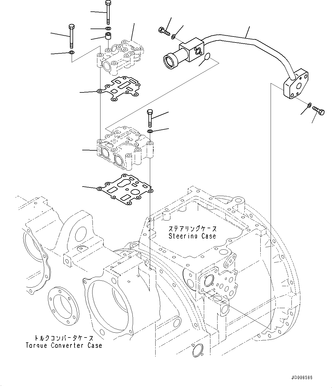 Valve Body(Power Train,Torque Converter Valve) (17M-13-46120) KOMATSU