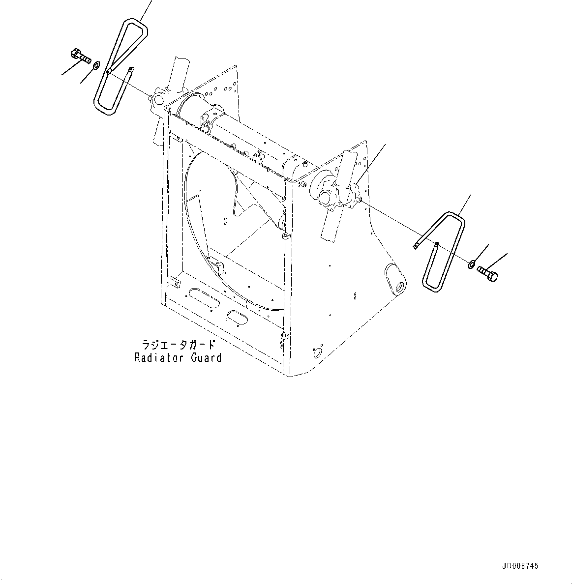 Cap(Radiator Guard,Wind Brake) (17M-61-11120) KOMATSU